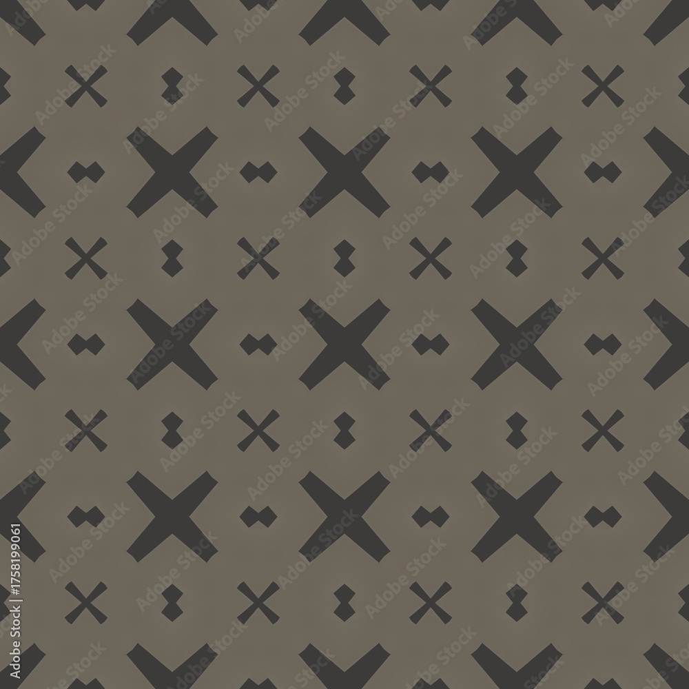 Obraz premium A geometric textile pattern with uniform crossing elements