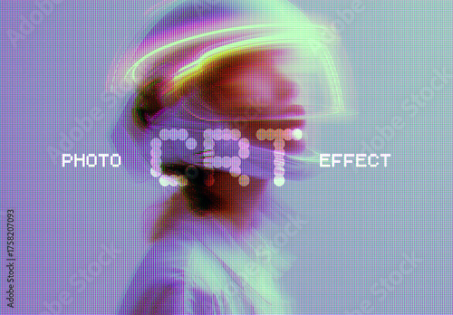 Retro Crt Monitor Photo Effect Mockup