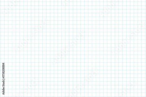 Graph paper. Printable squared grid paper with color horizontal lines. Geometric background for school, textures, notebook, diary. Realistic lined paper blank size reversal A5.