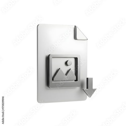 Image File Download Icon
