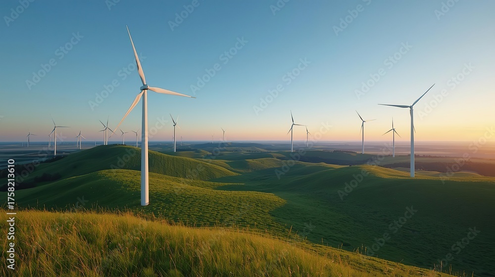 Obraz premium Clean Energy Landscape