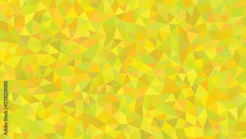 Abstract Yellow Green Geometric Triangle Pattern Background