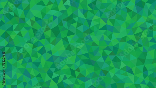 Green Abstract Geometric Polygonal Background Pattern