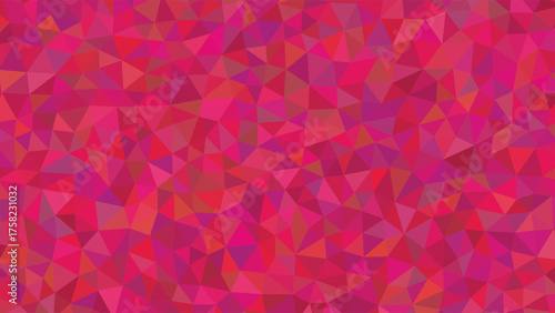Vibrant Pink Polygon Geometric Abstract Background Pattern