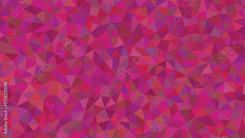 Vibrant Pink Polygonal Geometric Background Pattern