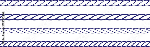 Rope pattern line texture nautical marine fiber cordage strand twist thread blue