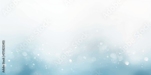 Abstract light blue background with bokeh effect and some geometric shapes