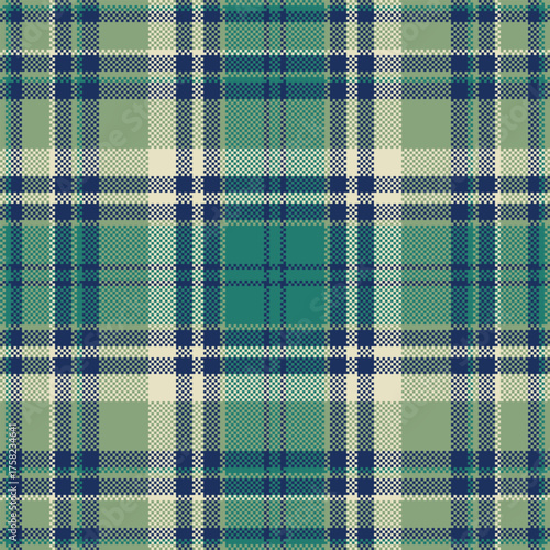 No people vector check background, japan pattern textile texture. Abstract fabric seamless plaid tartan in pastel and blue colors.