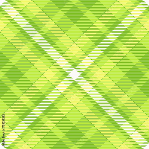 Pop fabric vector tartan, father seamless pattern check. Gorgeous texture textile plaid background in lime and green colors.