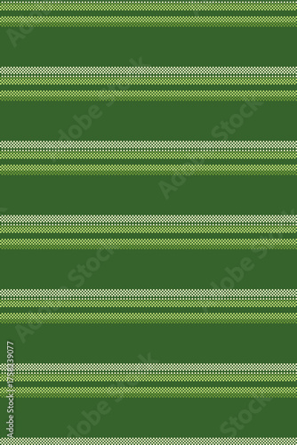 Feometry seamless textile pattern, detailed texture lines fabric. Saded vertical background vector stripe in green and lime colors.