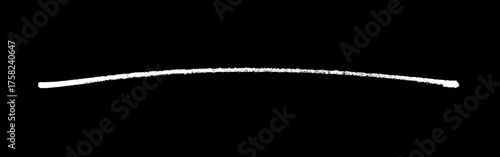 Handgemalte Stift Linie in weiss auf schwarz zum Unterstreichen