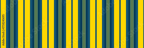 Cotton textile vector fabric, newborn pattern seamless vertical. Textured lines stripe background texture in atlantic and gold colors.