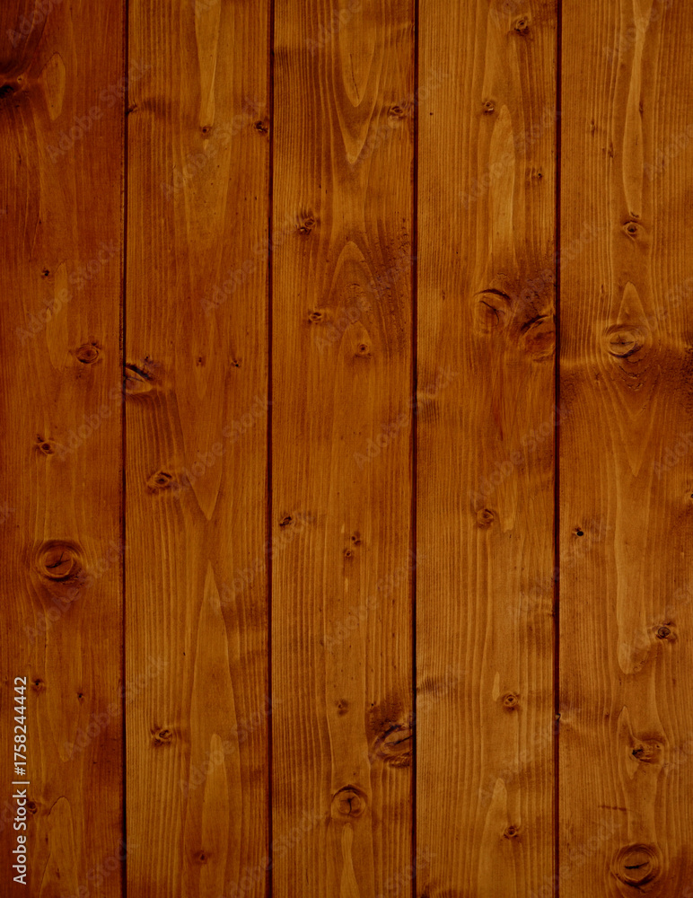 Naklejka premium Vertikale Holzbretter mit brauner Farbe
