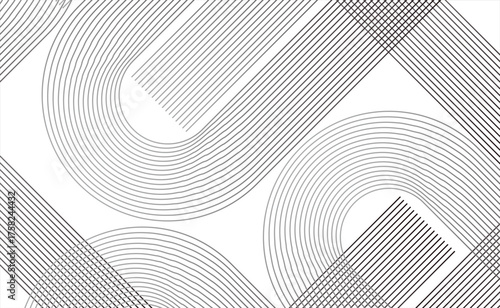 線と曲線で作られたアブストラクト背景素材