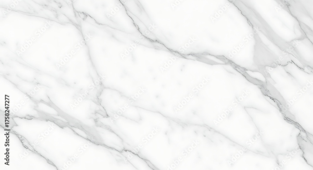 Fototapeta premium Elegant White Marble Texture with Subtle Grey Veins