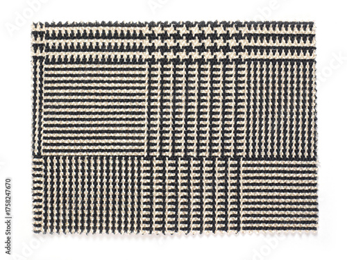 Fabric sample, checked texture
