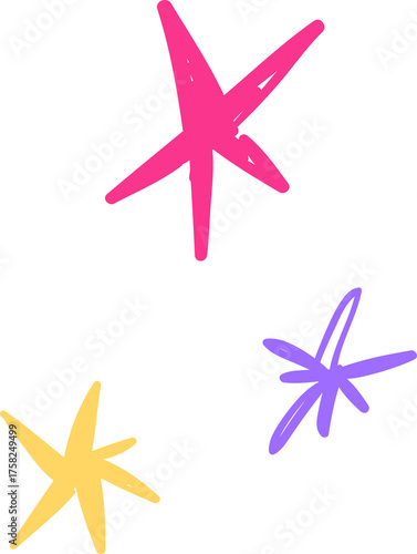 Hand-drawn Starbursts 