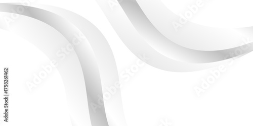 White simple gradient abstract curve pattern on gray background art simple abstract