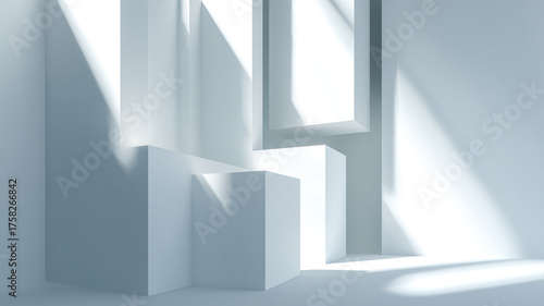 Minimal white abstract background