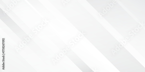 Gray abstract line with white architecture futuristic background minimal concept vector illustration subtle design simple modern