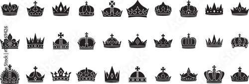 Elegant royal crown illustration  classic  elements vector