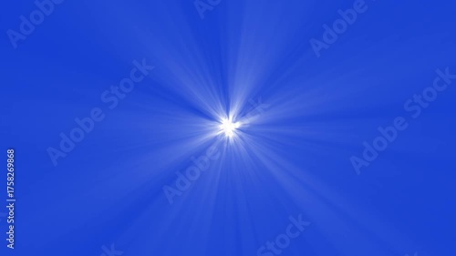 Wallpaper Mural Shining star and light rays motion graphics with green screen background, High-quality stock footage of sun rays light effects. Torontodigital.ca