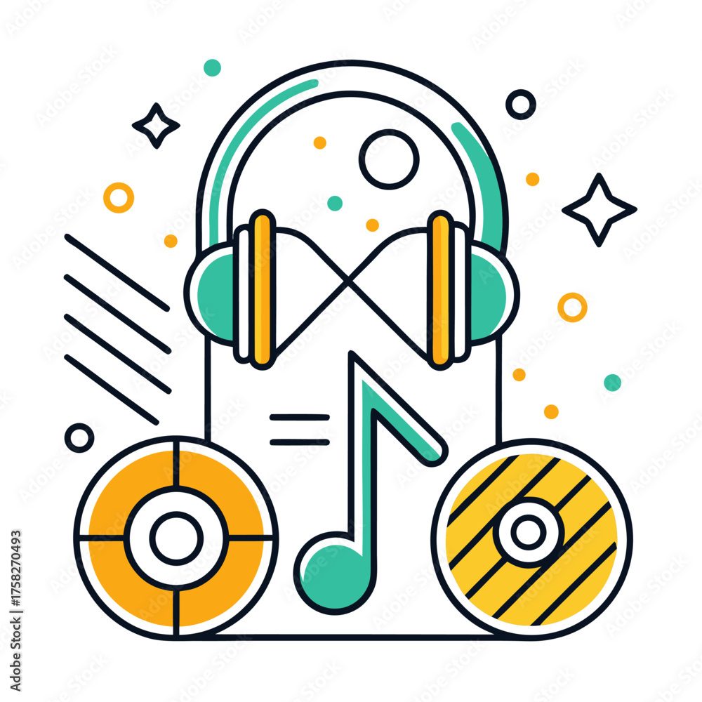 Obraz premium abstract music background