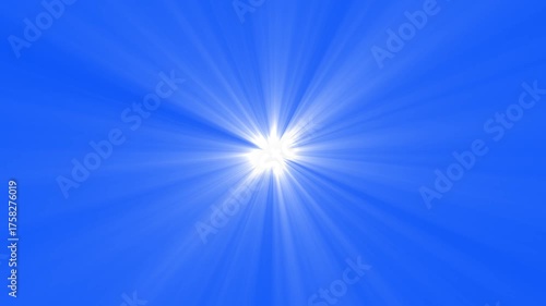 Wallpaper Mural Shining star and light rays motion graphics with green screen background, High-quality stock footage of sun rays light effects. Torontodigital.ca