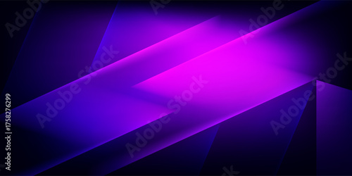 Abstract violet and light blue geometric background. Dynamic shapes composition. Cool background design for posters. Vector illustration. Basic RGB
