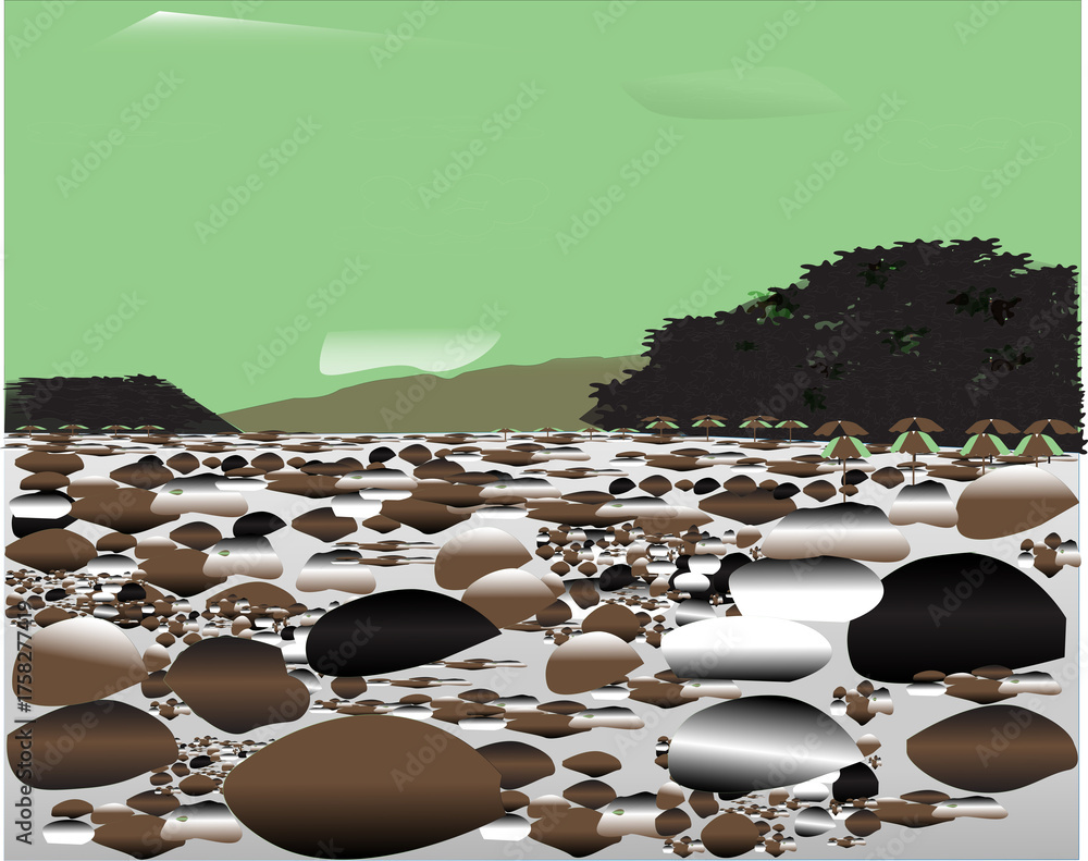 Obraz premium sea and sun background