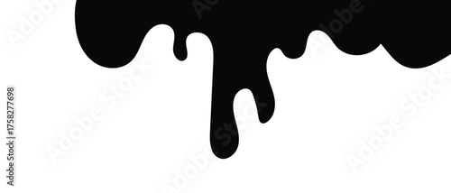 Liquid flowing Icon, black spilled liquid icon, water drop icon, blood drop and oil dropping icon.