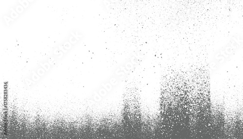 Gray speckle pattern on white background abstract black