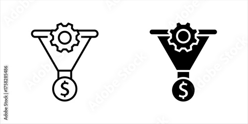 CRO, Conversion Rate Optimization icon set, vector icon . vector illustration, pictogram isolated on white background. color editable	
