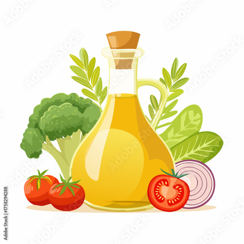 Vegetable oil background