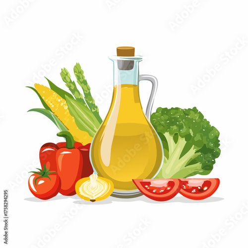 Vegetable oil background