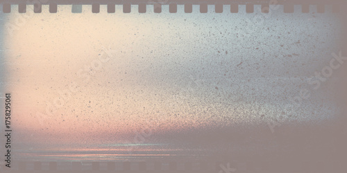 Dusty pastel gradient film strip particles spray