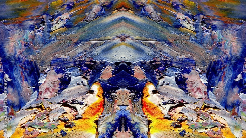 Fototapeta premium Abstract art background . Hand painting artwork on canvas .