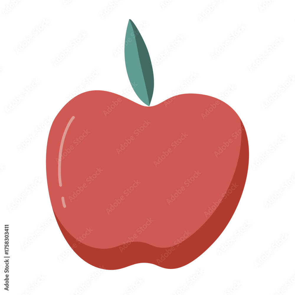 Fototapeta premium Apple Fruit Illustration Drawing Food