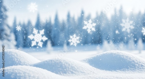 Wallpaper Mural Snowy Winter Scene Torontodigital.ca