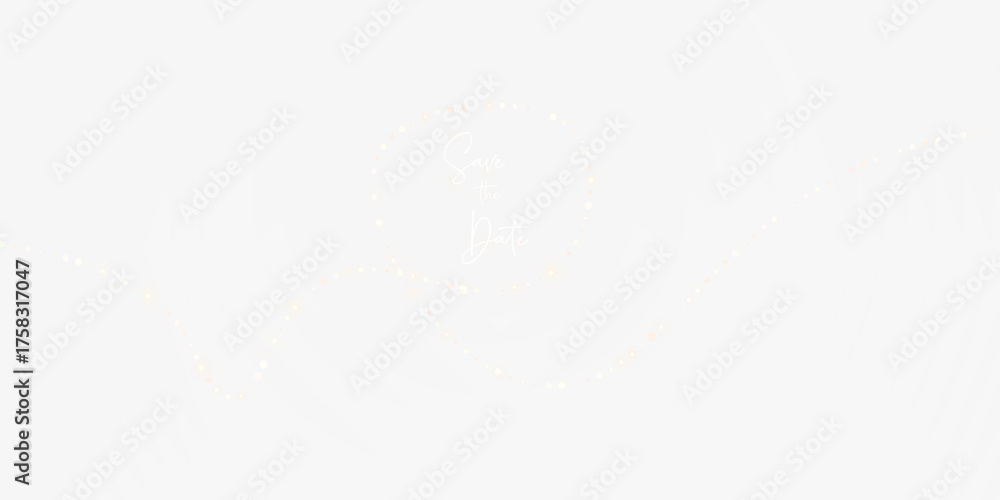 Fototapeta premium Elegant golden string lights overlay PNG with soft bokeh for warm holiday illumination on transparent background.