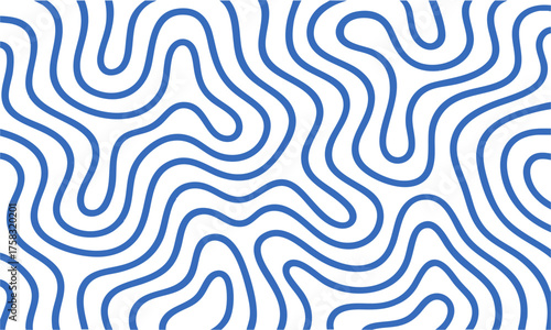 Abstract Wavy Line Background — Minimal Mono Vector illustration, easily editable.