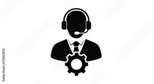 Technical support operator with gear