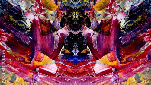 Abstract art background . Hand painting artwork on canvas .