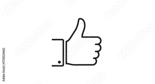 Thumb up gesture, a symbol of approval and agreement