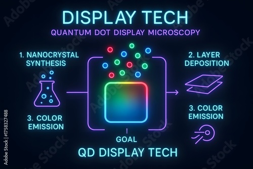 Types of Digital Displays and Specifications Infographic for Technology Choice