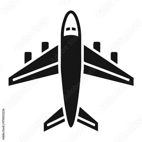 Airplane Flight Vector Icon