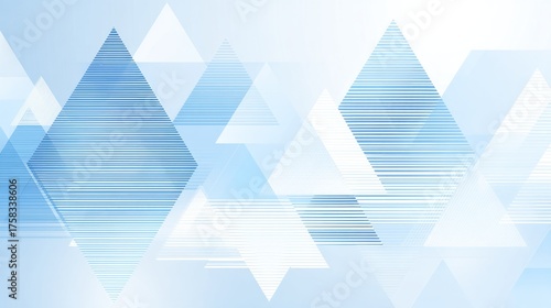 Abstract blue and white geometric shapes background