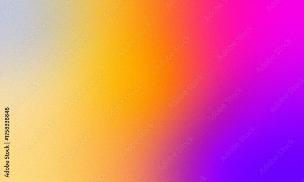 Obraz premium Vibrant pixelated gradient background with a smooth transition from yellow to orange pink and purple hues.