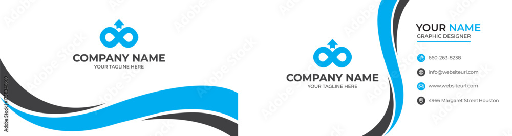 Fototapeta premium Professional Corporate Business Card Layout