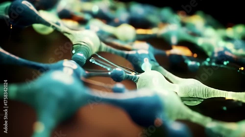 Molecule Structure Abstract.